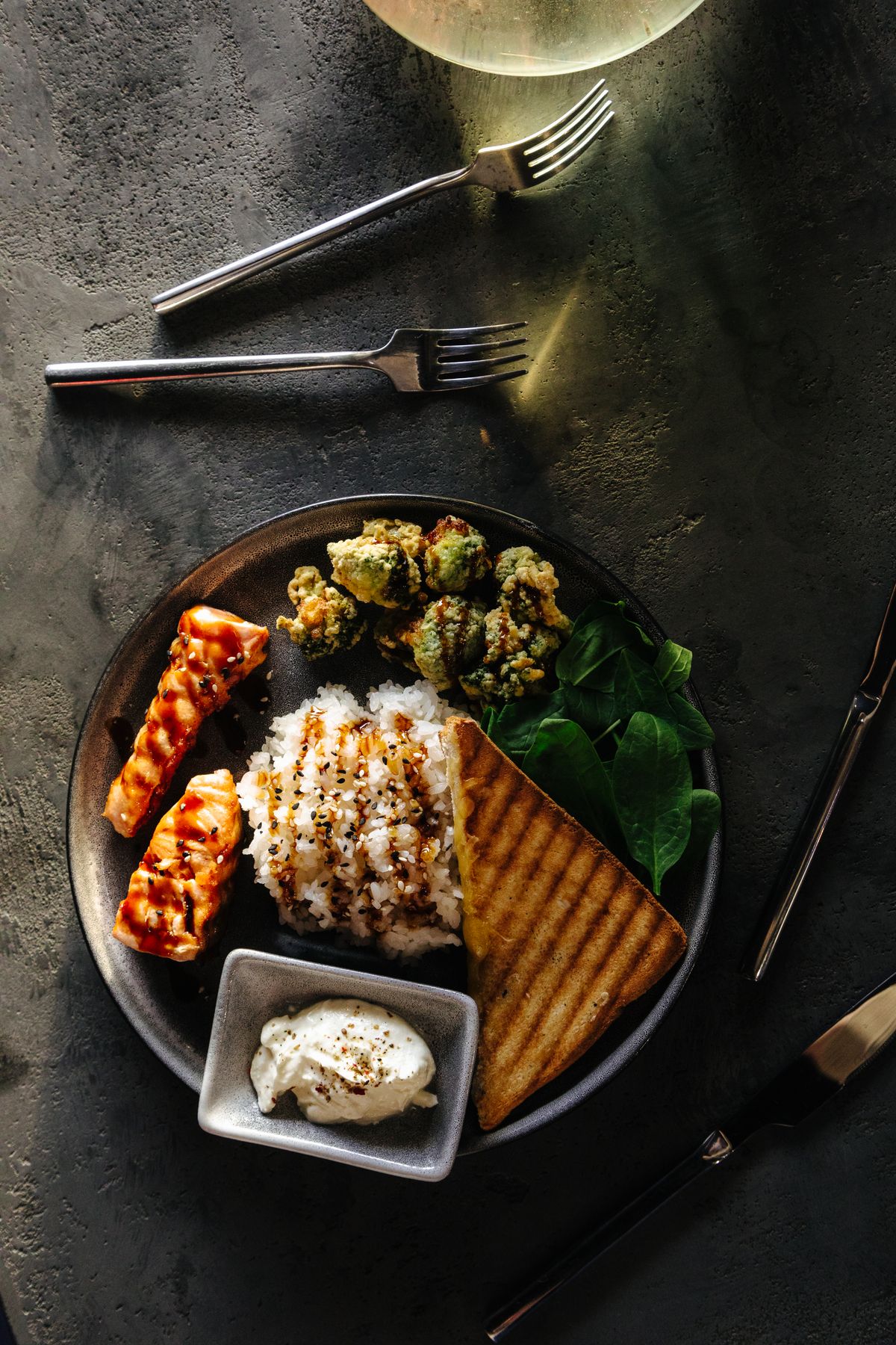 A healthy balanced meal
