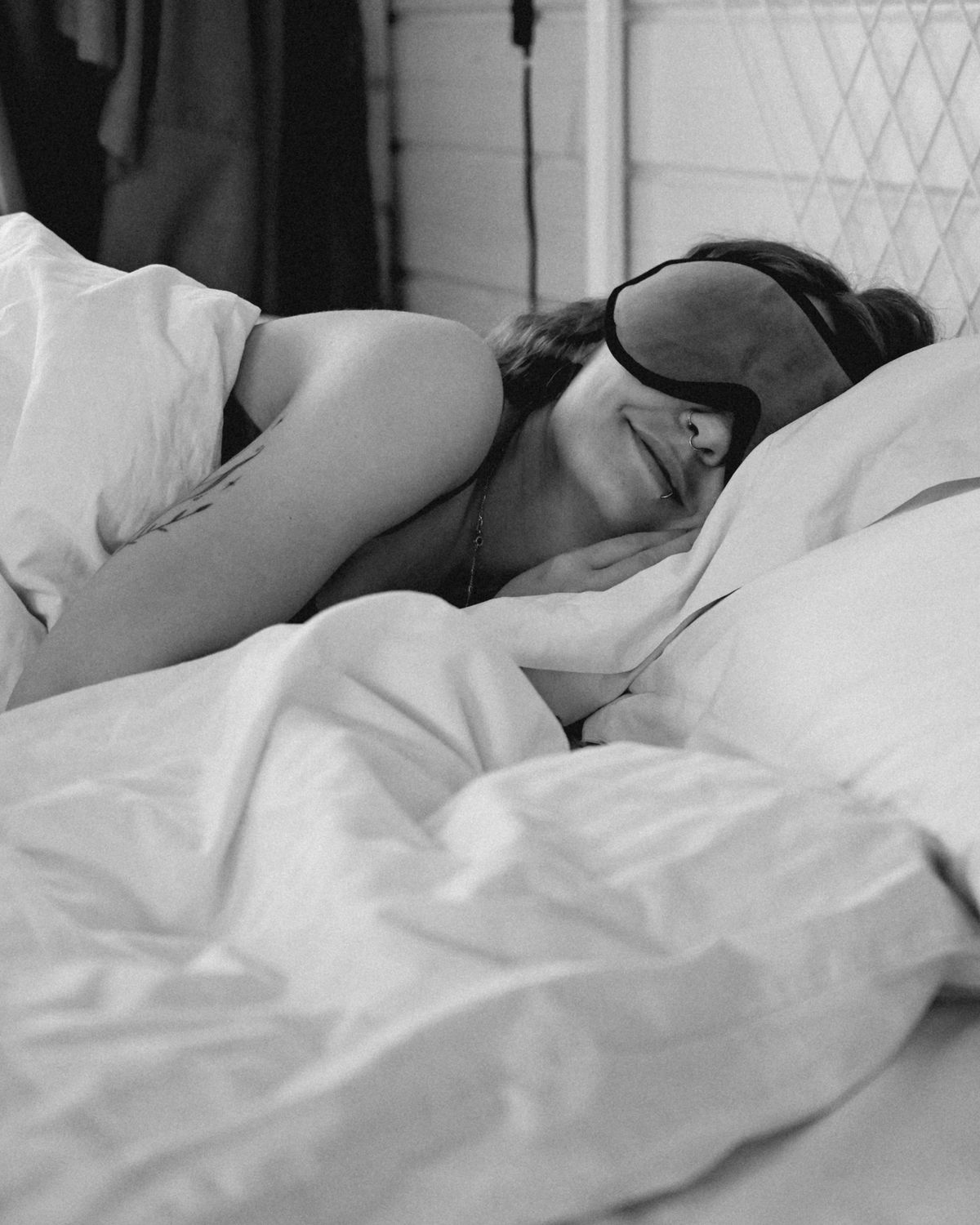 A woman sleeping peacefully
