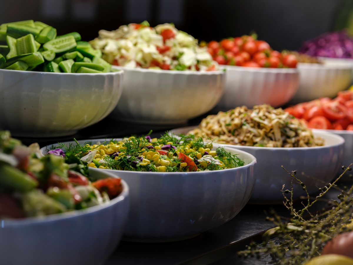 Bowl of healthy whole foods