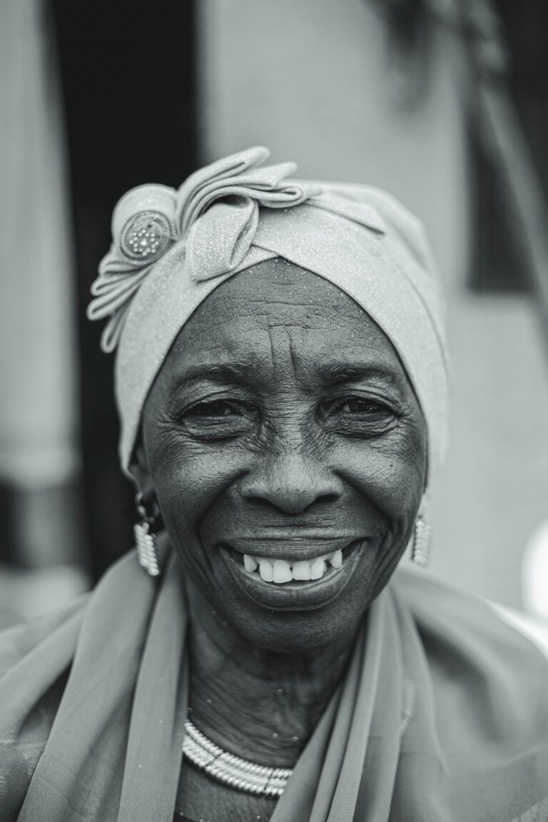 Portrait of a calm older woman