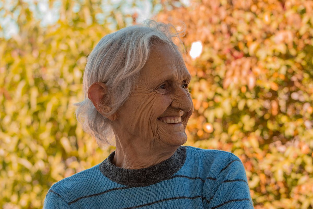 A healthy woman in her fifties
